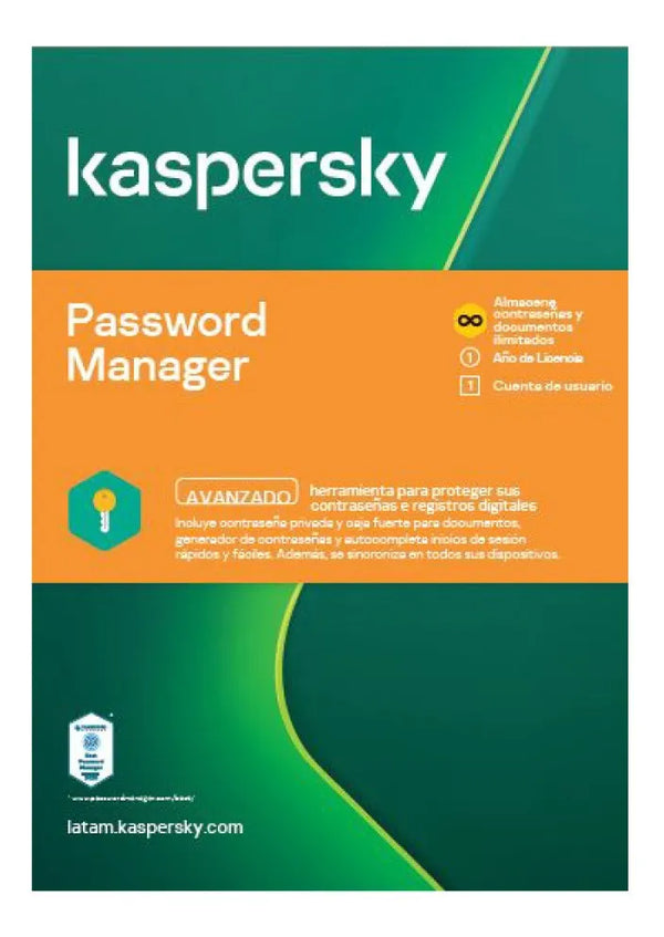 KASPERSKY PASSWORD MANAGER - LICENCIA BASE ESD - 1 USUARIO
