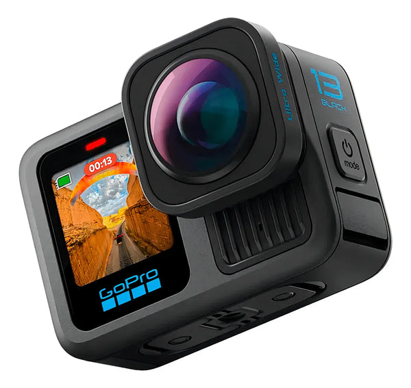 GOPRO HERO13 BLACK ULTRA WIDE (CHDRB-133-RW) — CÁMARA DE ACCIÓN 5.3K / 27MP ULTRA HD, SENSOR CMOS 1/1.9″, WIFI & BLUETOOTH, VÍDEO DEPORTIVO PROFESIONAL