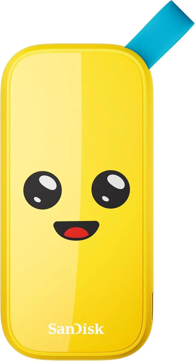 SSD portátil Sandisk Fortnite Peely Edition, 2 TB, USB 3.2 Gen 2, Protección contra caídas