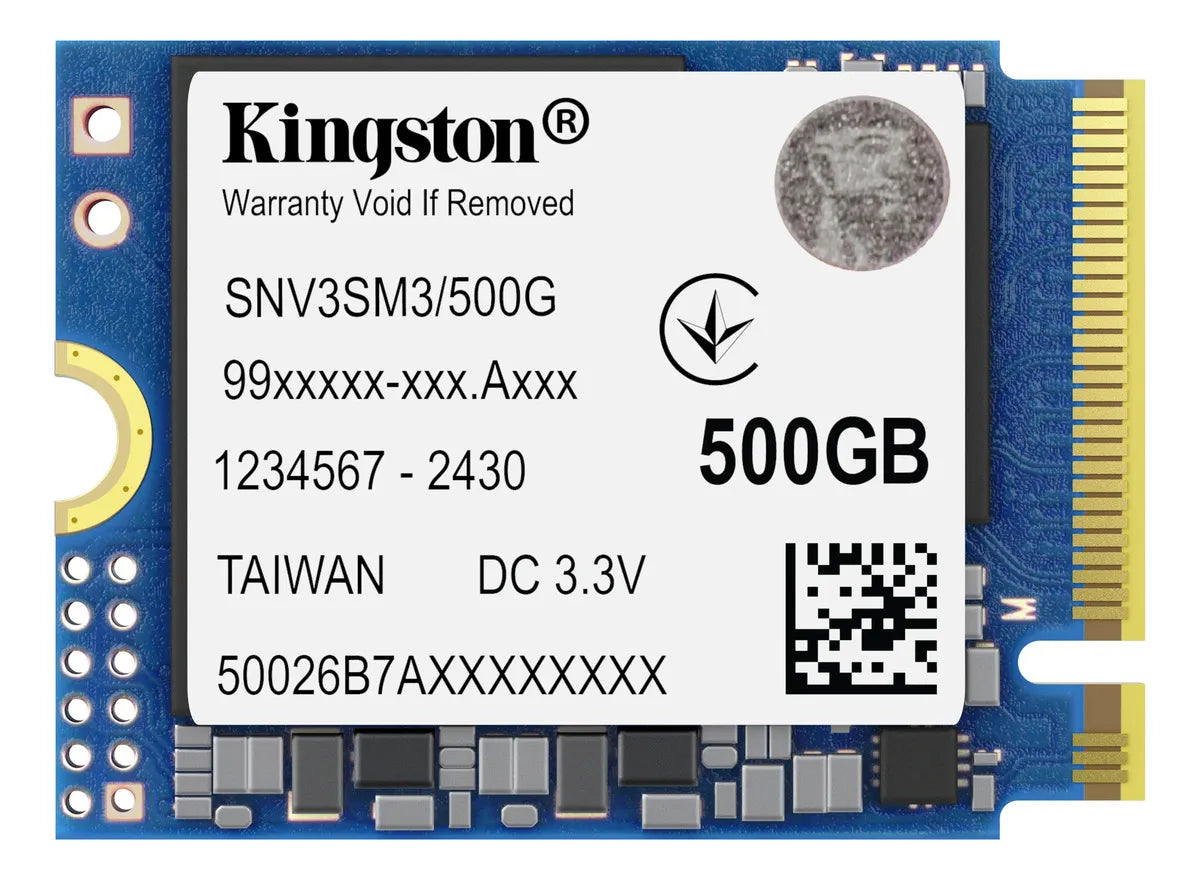 SSD Kingston SNV3SM3/500G NVMe, 500GB, M.2, 3000 MB/s Escritura, 5000 MB/s Lectura, PCI Express 4.0