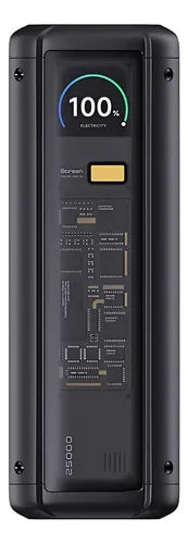 XIAOMI 212W HYPERCHARGE POWER BANK 25000MAH GL: CARGA RÁPIDA 140W, 3 PUERTOS USB, DISEÑO TRANSPARENTE, COMPATIBLE CON MACBOOK PRO, IPHONE 15 Y XIAOMI 14T PRO