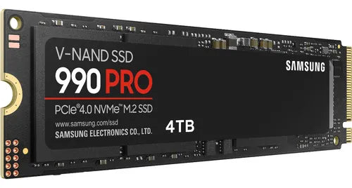 UNIDAD EN ESTADO SOLIDO SAMSUNG 990 PRO 4TB M.2 2280, PCIE GEN 4.0 X4, NVME 2.0