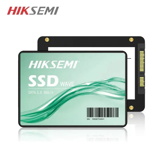 SSD HIKSEMI WAVE S 512GB – 2.5” SATA III, 530MB/S LECTURA, 450MB/S ESCRITURA, 3D NAND, 170TBW, MTBF 1.5M HORAS, IDEAL PARA PC Y LAPTOPS