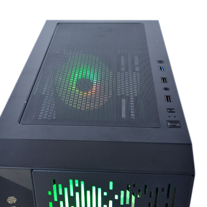 CASE ATX FOXTROT 01, Case sin Fuente, 2xUSB 2.0, 1xUSB 3.0, Audio HD, 4x12CM LED ARGB COOLER, VT lateral, Medidas: 410 x 210 x 450 mm, 2x3.5HDD, 2x2.5SDD interno