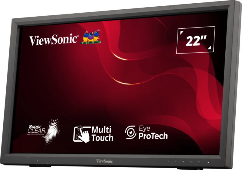 MONITOR VIEWSONIC TD2223 22″ FULL HD – PANTALLA TÁCTIL IR 10 PUNTOS, CRISTAL RESISTENTE 7H, CONECTIVIDAD HDMI/VGA/DVI, IDEAL PARA KIOSCOS Y USO PROFESIONAL