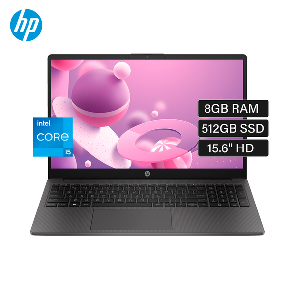 LAPTOP HP 250 G10 INTEL CORE I5 1334U RAM 8GB DISCO 512GB SSD 15.6" HD FREEDOS