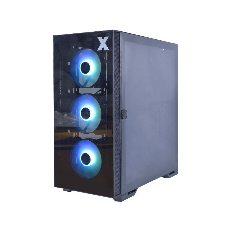 CASE E-ATX IFORGAME X3, Case sin Fuente, 2xUSB 2.0, 1xUSB 3.0, Audio HD, 4x12CM LED ARGB COOLER, VT frontal y lateral, Medidas: 460 x 225 x 490mm, 2x3.5HDD, 2x2.5SDD interno