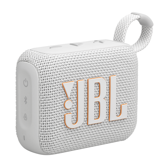 JBL GO 4 – PARLANTE PORTÁTIL BLUETOOTH • COLOR BLANCO • SONIDO POTENTE • DISEÑO COMPACTO Y LIGERO
