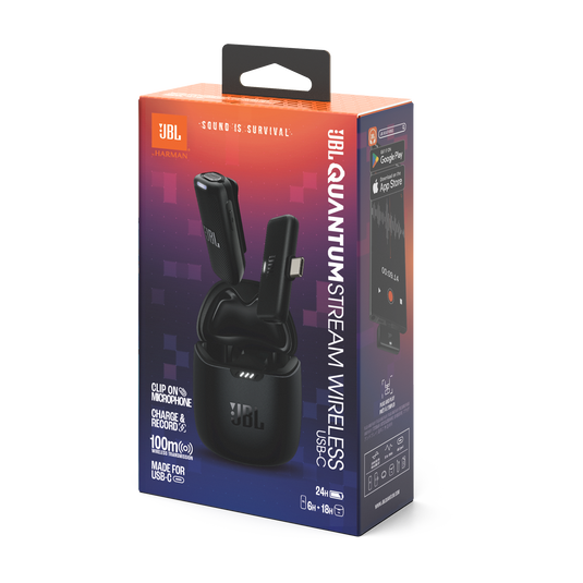 JBL QUANTUM STREAM - MICRÓFONO - INALÁMBRICO - NEGRO