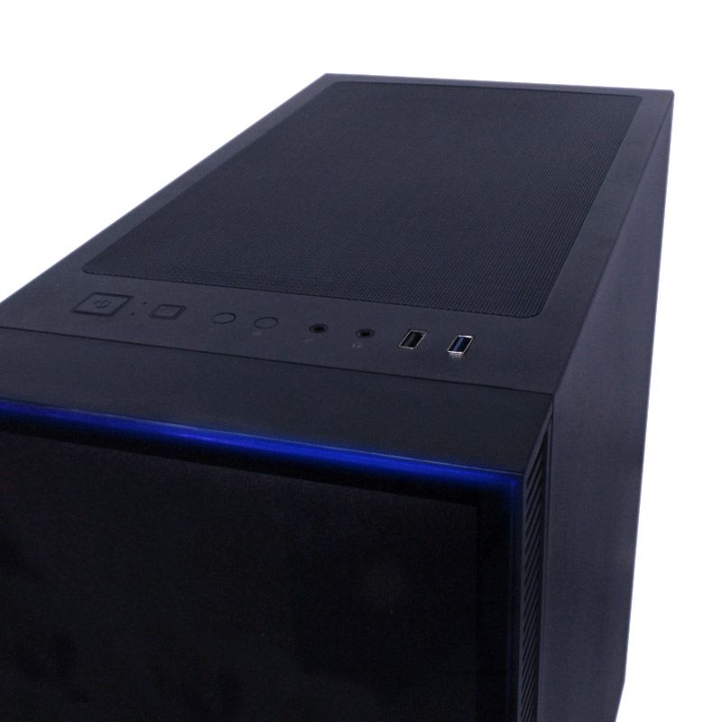 CASE ATX KREATOR, Case sin Fuente, 1xUSB 2.0, 1xUSB 3.0, Audio HD, 1x12CM LED ARGB COOLER, VT frontal y lateral, Medidas: 305 x 210 x 450mm, 2x3.5HDD, 2x2.5SDD interno