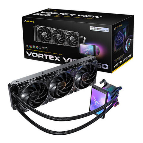 Refrigeración líquida Antec Vortex View 360 ARGB Black con pantalla IPS