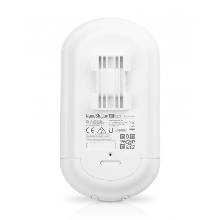 UBIQUITI LOCO5AC – ACCESS POINT AIRMAX • ANTENA 13 DBI • PUERTO GIGABIT • BANDA 5 GHZ • DISEÑO COMPACTO Y EFICIENTE