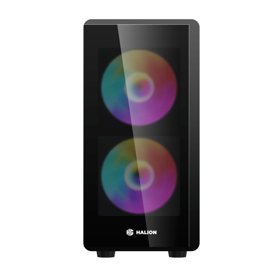 CASE MICRO ATX LUNA P25, Case sin Fuente, USB 3.0 x1, USB 2.0 x1, TRRS (AUDIO& MIC) X 1, 03 Ventiladores Luz LED RGB, VT lateral y frontal, Medidas: 335 x 192 x 391mm, 1x3.5HDD, 2x2.5SDD interno