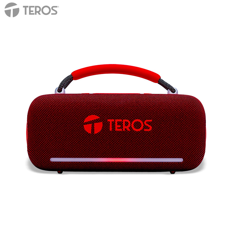 Parlante Inalámbrico Teros Vibe VB-6049R, 60 W, Bluetooth 5.3, 4000 MAH, USB, Luces LED, rojo – TEVP6049R