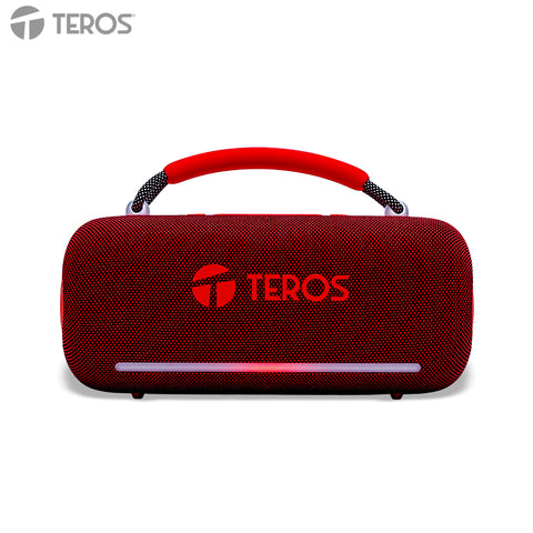 Parlante Inalámbrico Teros Vibe VB-6049R, 60 W, Bluetooth 5.3, 4000 MAH, USB, Luces LED, rojo – TEVP6049R