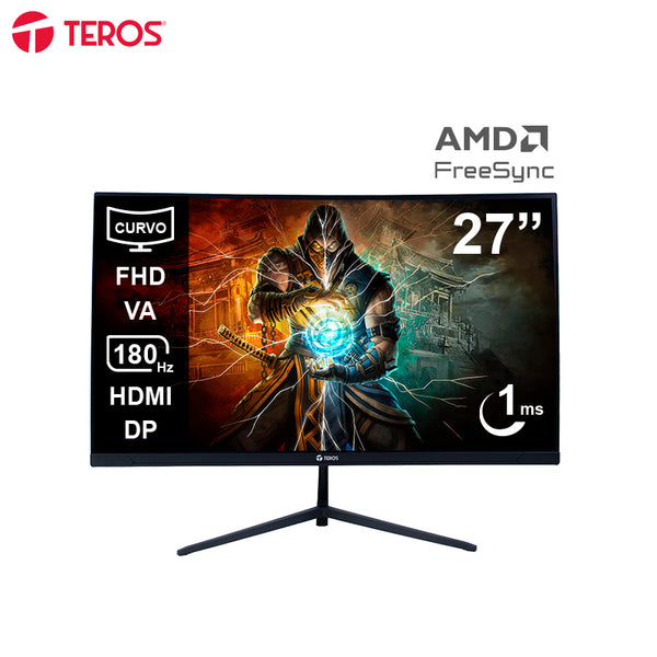 MONITOR GAMING 27″ IPS FHD 200 HZ – TEROS TE-2787G CON 1 MS, FREESYNC, HDMI & DISPLAYPORT