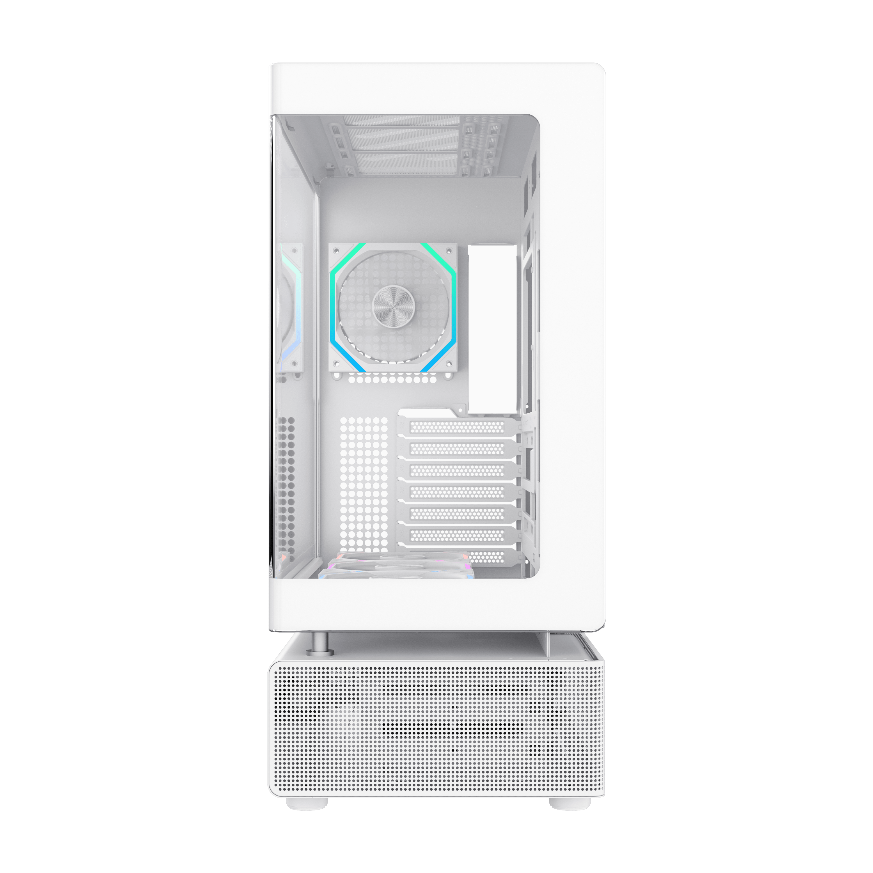 CASE ATX N80 WT (Blanco), Sin Fuente, 1xUSB 3.0, USB TYPE C, Vidrio Templado (Lateral y Frontal), Medidas: 439x240.50x530mm, 2x3.5HDD, 2x3.5SDD interno.
