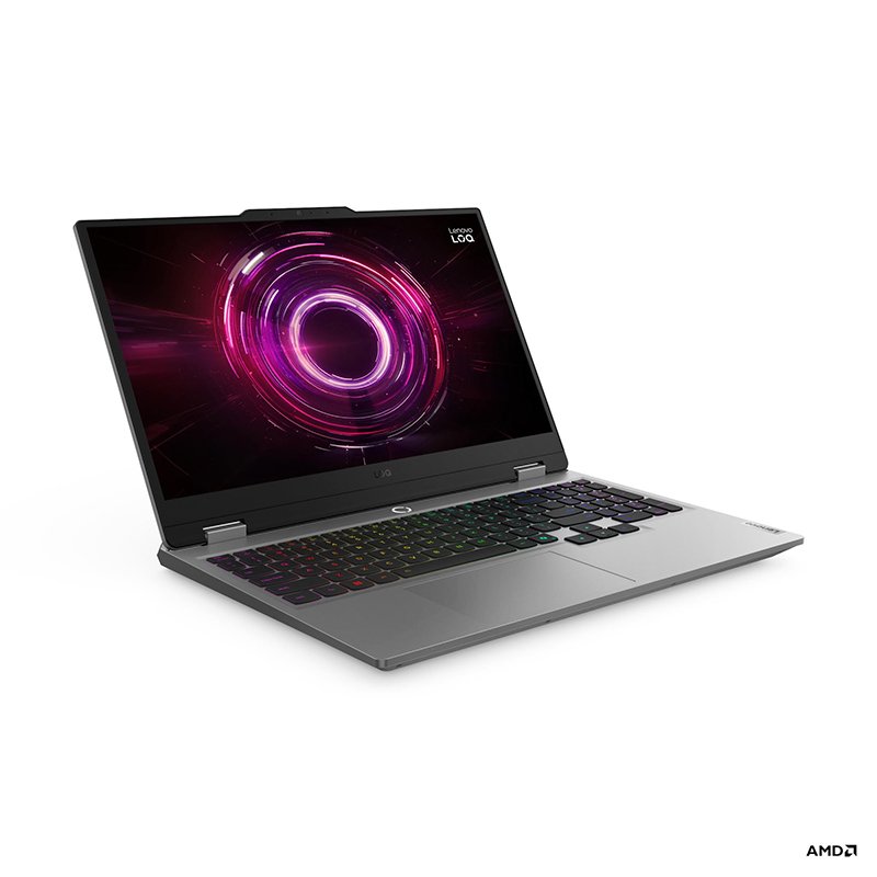 Lenovo LOQ 15AHP10 notebook gaming 83JG00BBLM vista en ángulo