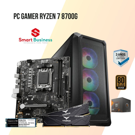 PC Gamer AMD Ryzen™ 7 8700G A620M Pro Wifi
