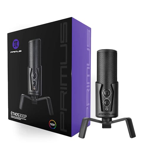 PRIMUS GAMING - MICROPHONE - COMPUTER - BIDIRECTIONAL / STEREO /OMNIDIRECTIONAL AND CARDIOID - WIRED - ÉTHOS300P PMI-301