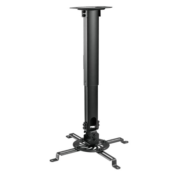 RACK MULTIFUNCIONAL RPK-B – SOPORTE DE TECHO PARA PROYECTOR, BRAZO AJUSTABLE DE 38 CM A 58 CM, CAPACIDAD 13.5 KG, GIRO E INCLINACIÓN REGULABLE, ESTRUCTURA METÁLICA, GARANTÍA 2 AÑOS