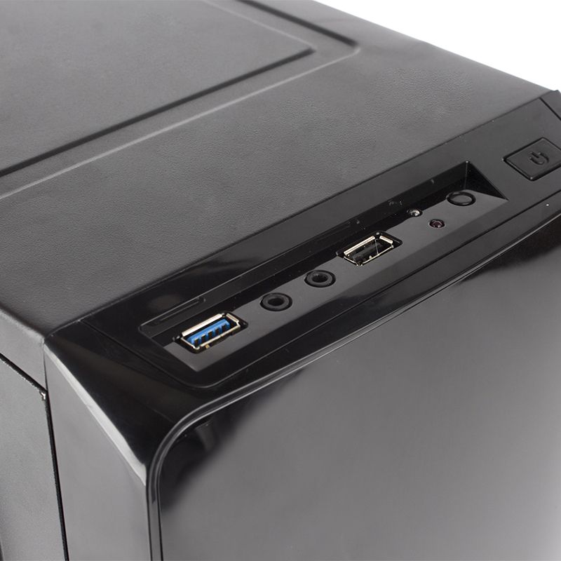 CASE ATX SCORPIO 5506, FUENTE 350W, 1xUSB 2.0, 1xUSB3.0, Audio HD, 2x12CM LED ROJO COOLER, lateral acrilico, Medidas: 360 x 190 x 410mm, 2x3.5HDD, 2x2.5SDD interno.