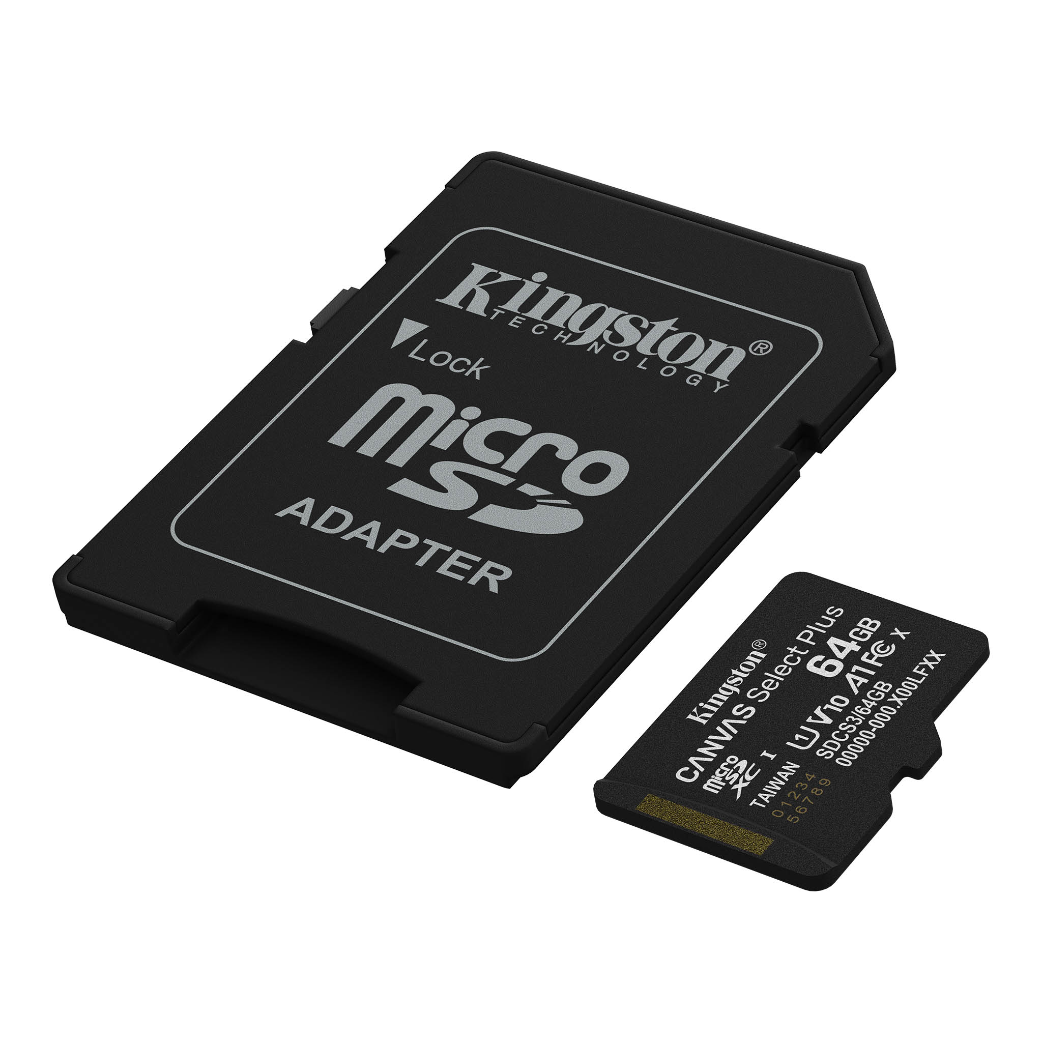 MEMORIA FLASH KINGSTON SDCS3/64GB, 64GB MICROSDXC UHS-I CLASE 10, CON ADAPTADOR