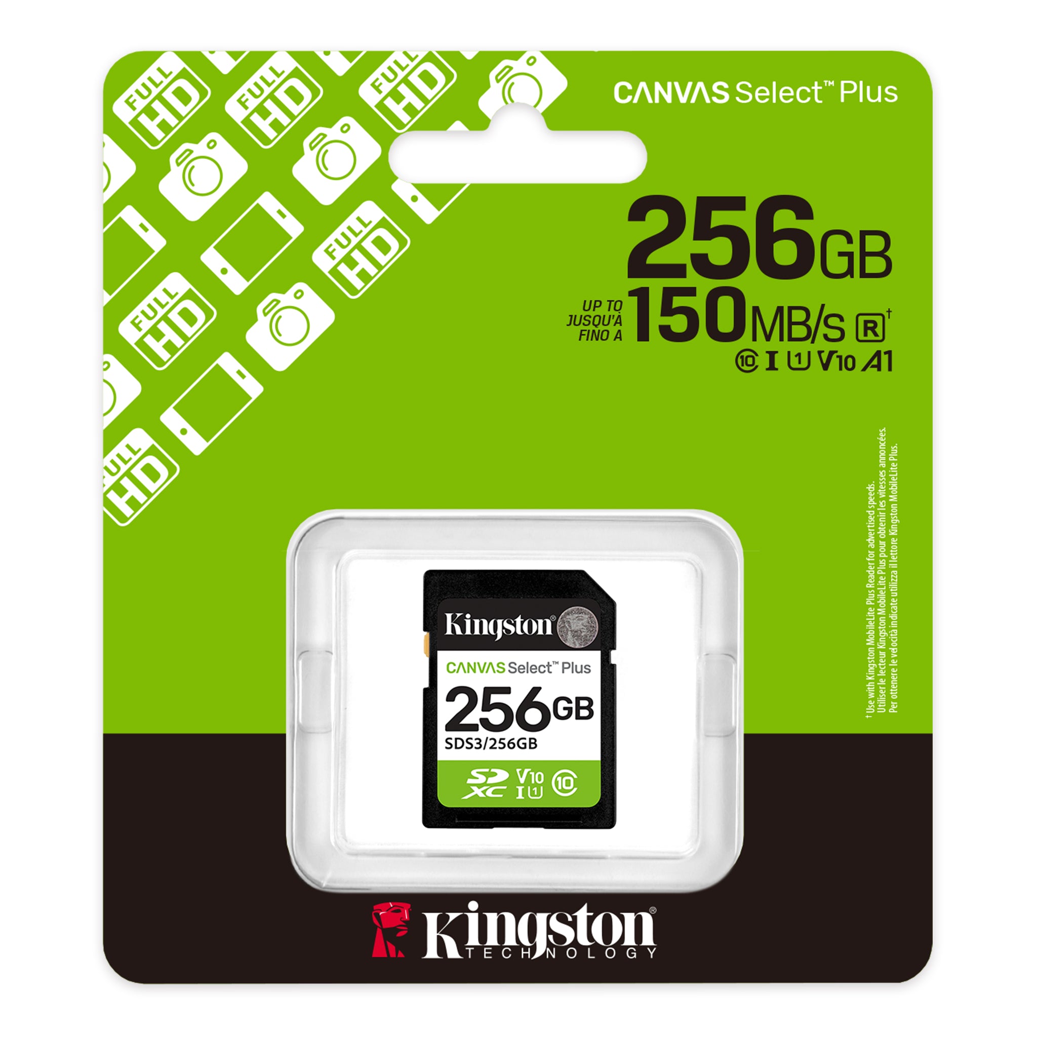 KINGSTON SDS3 256GB – TARJETA DE MEMORIA MICROSDXC CLASE 10, ALTA VELOCIDAD, IDEAL PARA SMARTPHONES, TABLETS, CÁMARAS Y ALMACENAMIENTO PORTÁTIL CONFIABLE