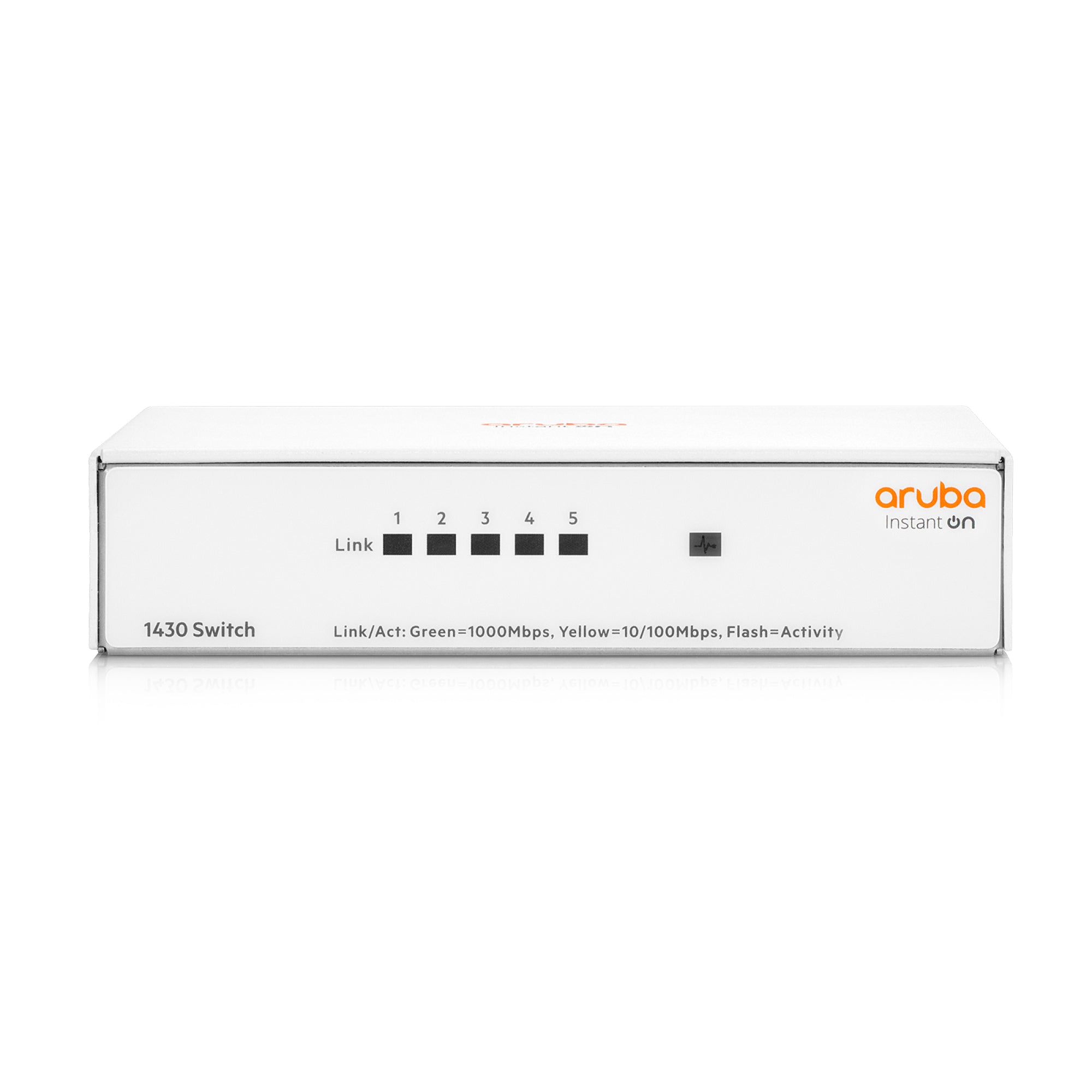 SWITCH ARUBA GIGABIT ETHERNET INSTANT ON 1430 8G, 8 PUERTOS 10/100/1000MBPS, 16 GBIT/S, 16.384 ENTRADAS - NO ADMINISTRABLE