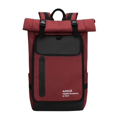 MOCHILA TEROS AMD TE-9042R PARA LAPTOPS DE HASTA 15.6", DISEÑO EJECUTIVO Y ERGONÓMICO, COLOR VINO Y NEGRO