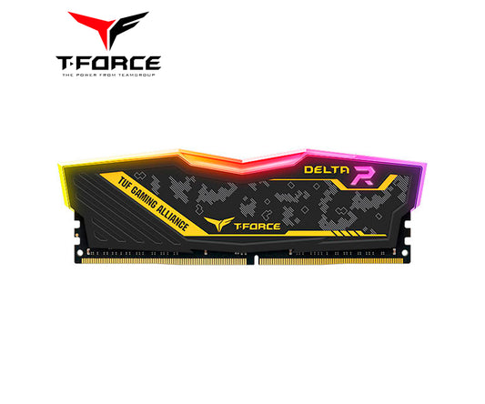 TF9D48G3200HC16C01 - MEMORIA TG T-FORCE DELTA TUF GAMING ALLIANCE RGB, 8GB, DDR4-3200 MHZ, CL16, 1.35V