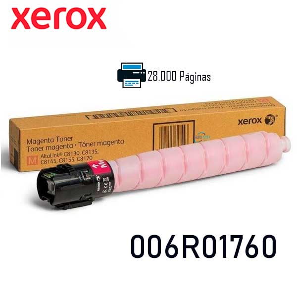 CARTUCHO DE TÓNER XEROX LÁSER ORIGINAL MAGENTA PARA IMPRESORAS XEROX - ALTO RENDIMIENTO Y CALIDAD DE IMPRESIÓN EXCELENTE