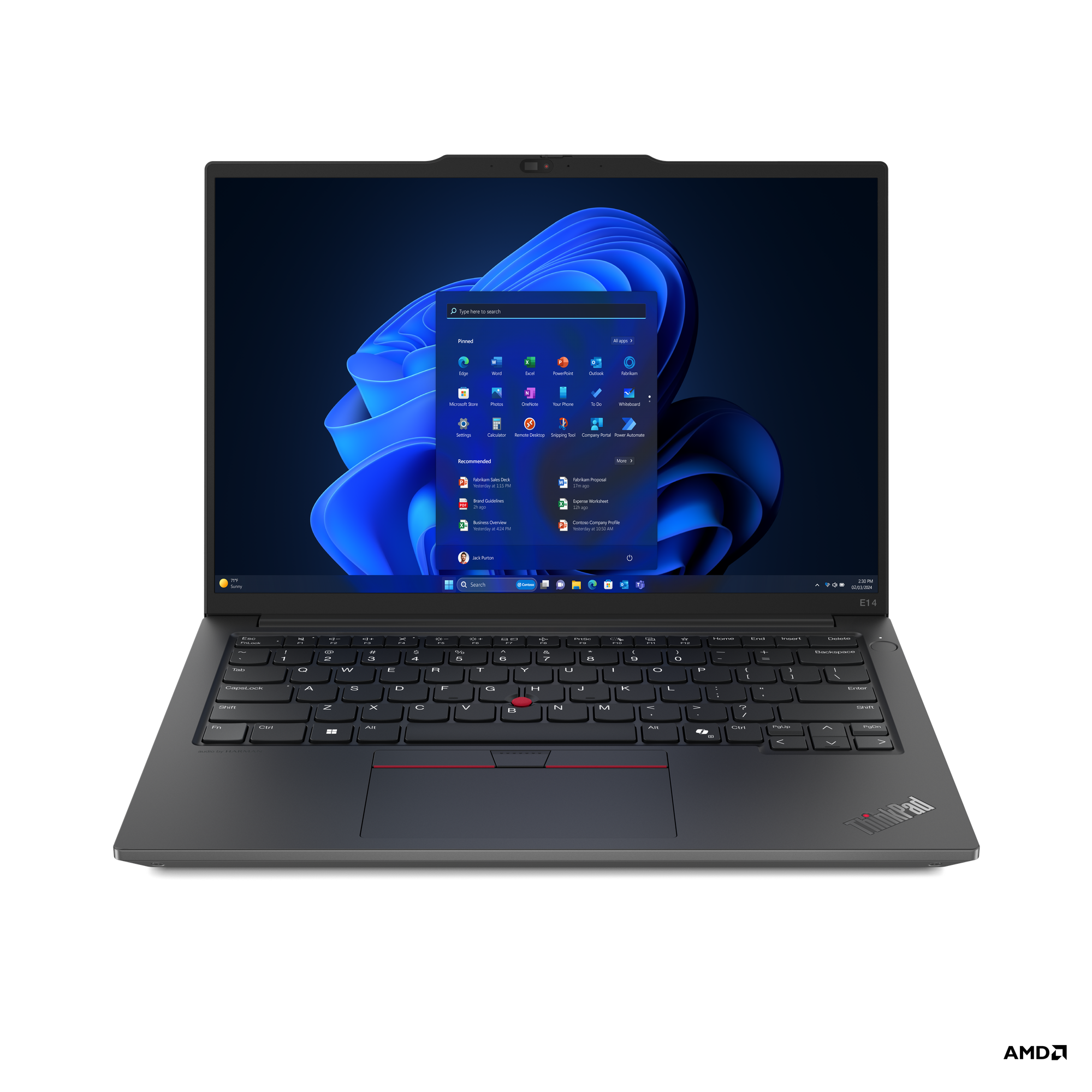 LAPTOP LENOVO THINKPAD E14 GEN 5, AMD RYZEN 7 7735HS, 16GB RAM DDR5, 1TB SSD NVME, PANTALLA 14" WUXGA, WINDOWS 11 PRO