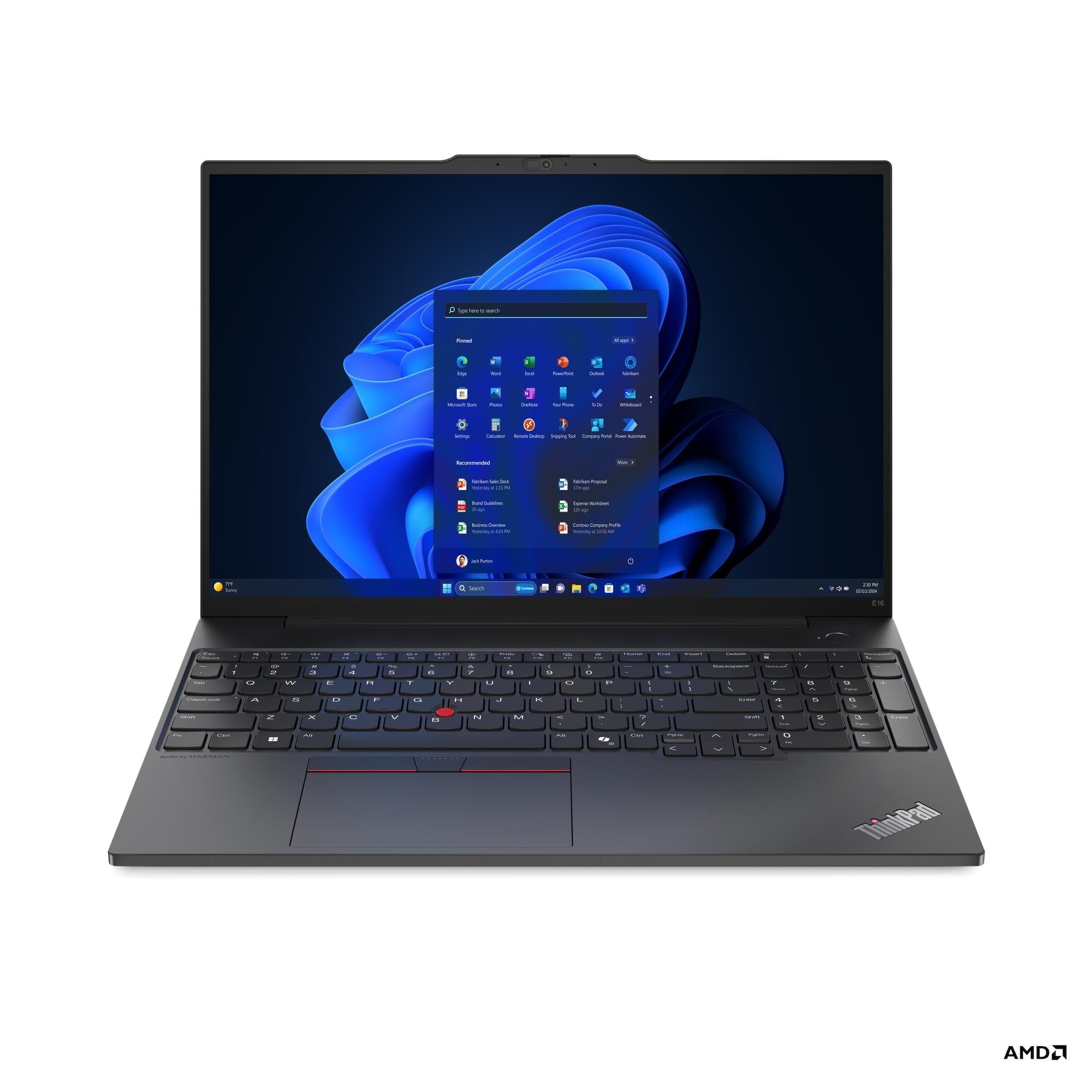 NOTEBOOK LENOVO E16 AMD RYZEN 7 7735HS 16GB DDR5 512GB SSD 16" WUXGA WIN 11 PRO