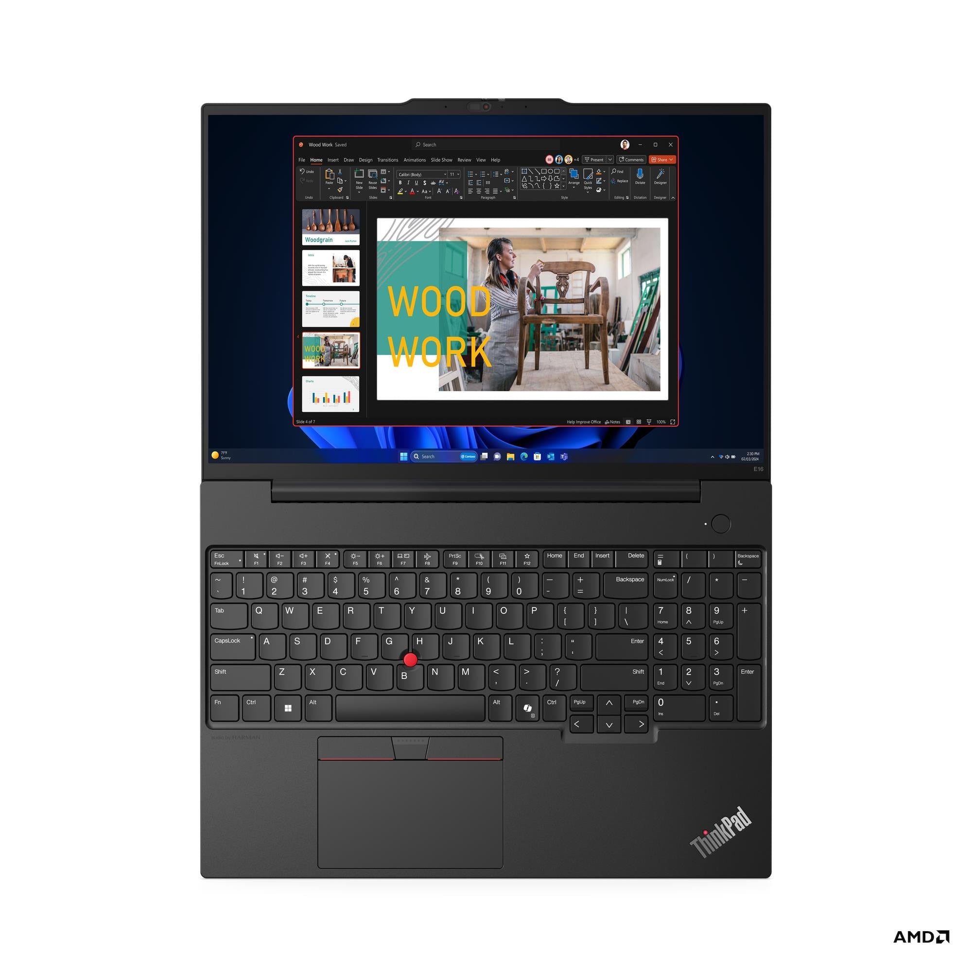 NOTEBOOK LENOVO E16 AMD RYZEN 7 7735HS 16GB DDR5 512GB SSD 16" WUXGA WIN 11 PRO