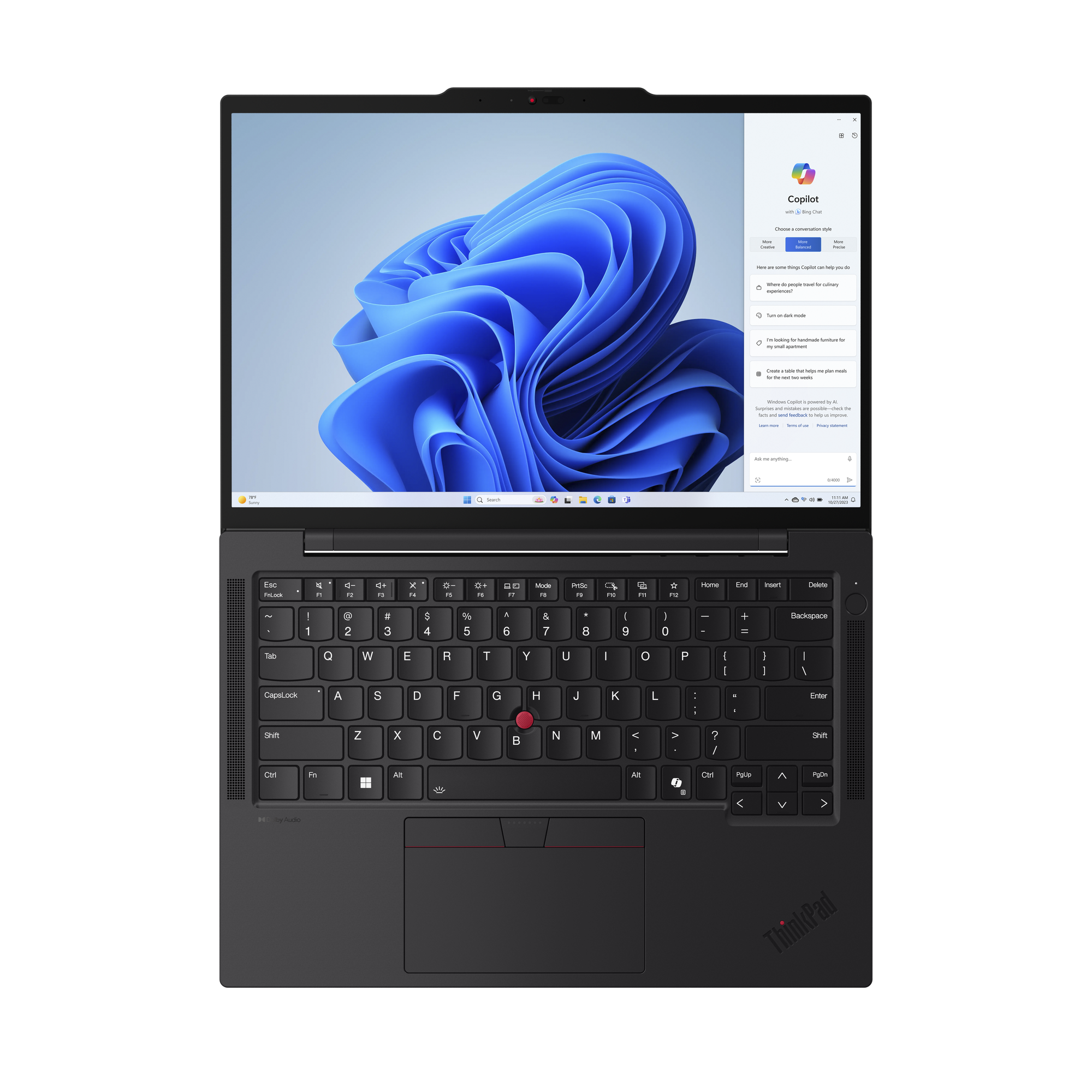 LENOVO NOTEBOOK T14S CORE I7 16GB 1TB SSD PANTALLA 14" WUXGA 400N GRAFICOS INTEGRADOS W11PRO