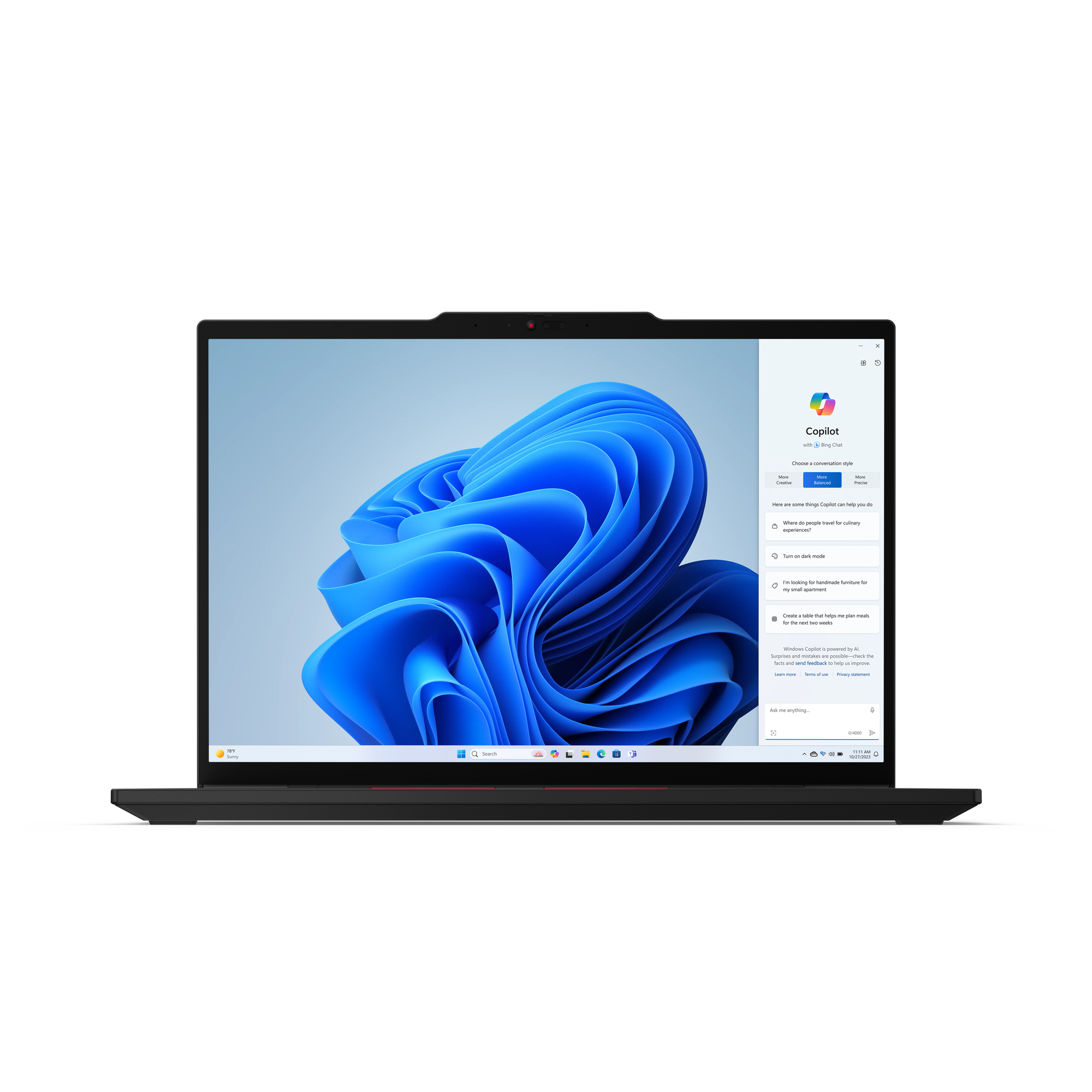 LENOVO NOTEBOOK T14S CORE I7 16GB 1TB SSD PANTALLA 14" WUXGA 400N GRAFICOS INTEGRADOS W11PRO