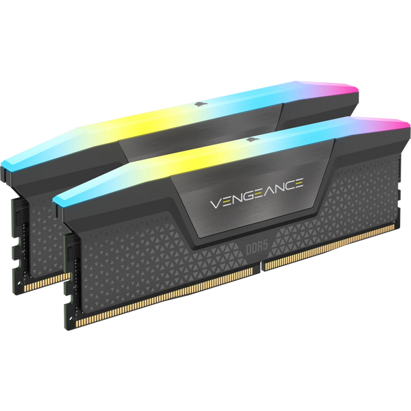 CORSAIR VENGEANCE RGB 32GB (2×16GB) DDR5-6000 CL36 RGB KIT – AMD EXPO & INTEL XMP, 288-PIN, 1.35-1.40V, DISIPADOR DE ALUMINIO (NEGRO O BLANCO)
