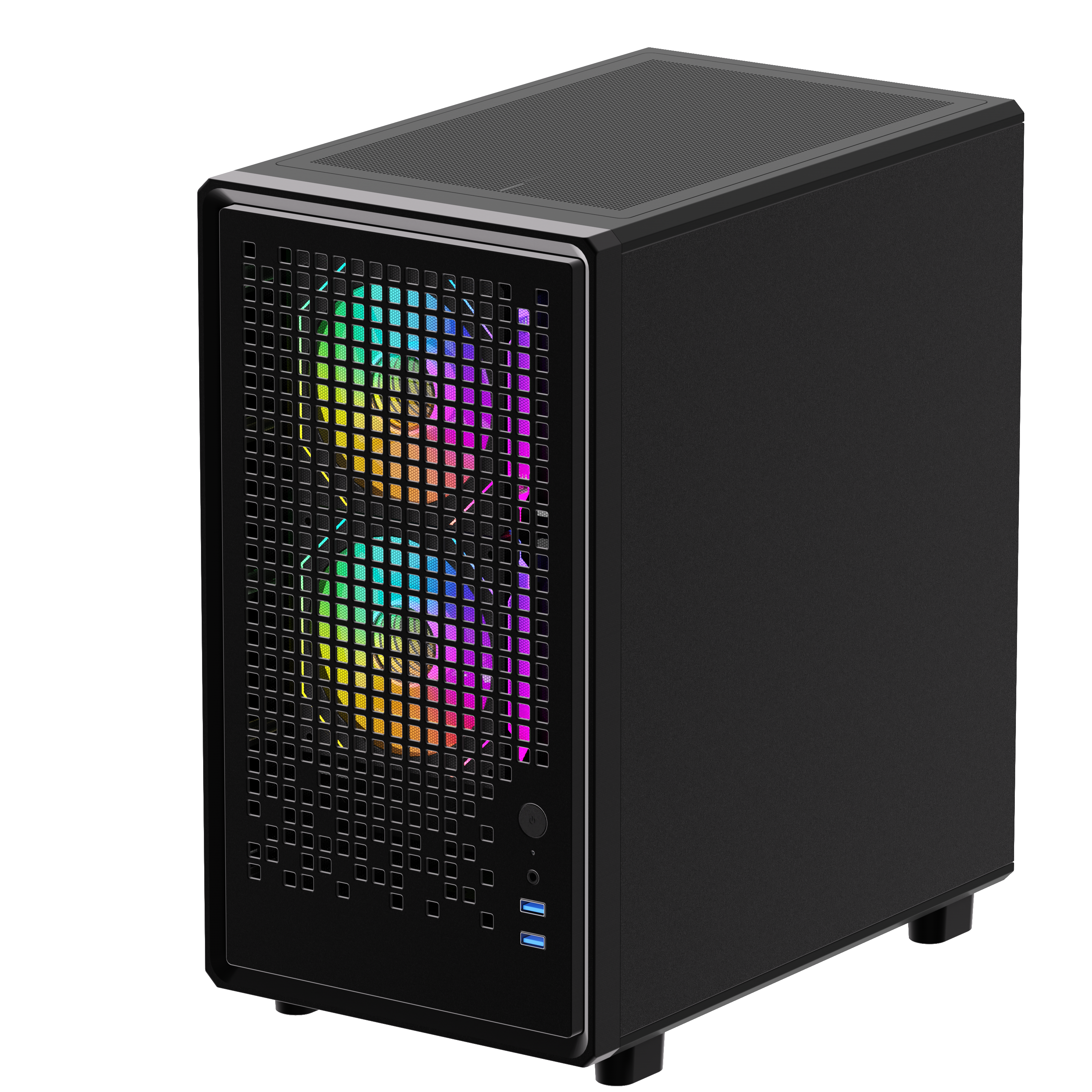 CASE MATX WIND SHELL G2, Case sin Fuente, 2xUSB 3.0, 1xTRRS, VT lateral, Malla frontal, CHASIS superior, delantero, posterior, Medidas: 352 x 220 x 400mm, 1x3.5HDD, 2x2.5SDD interno