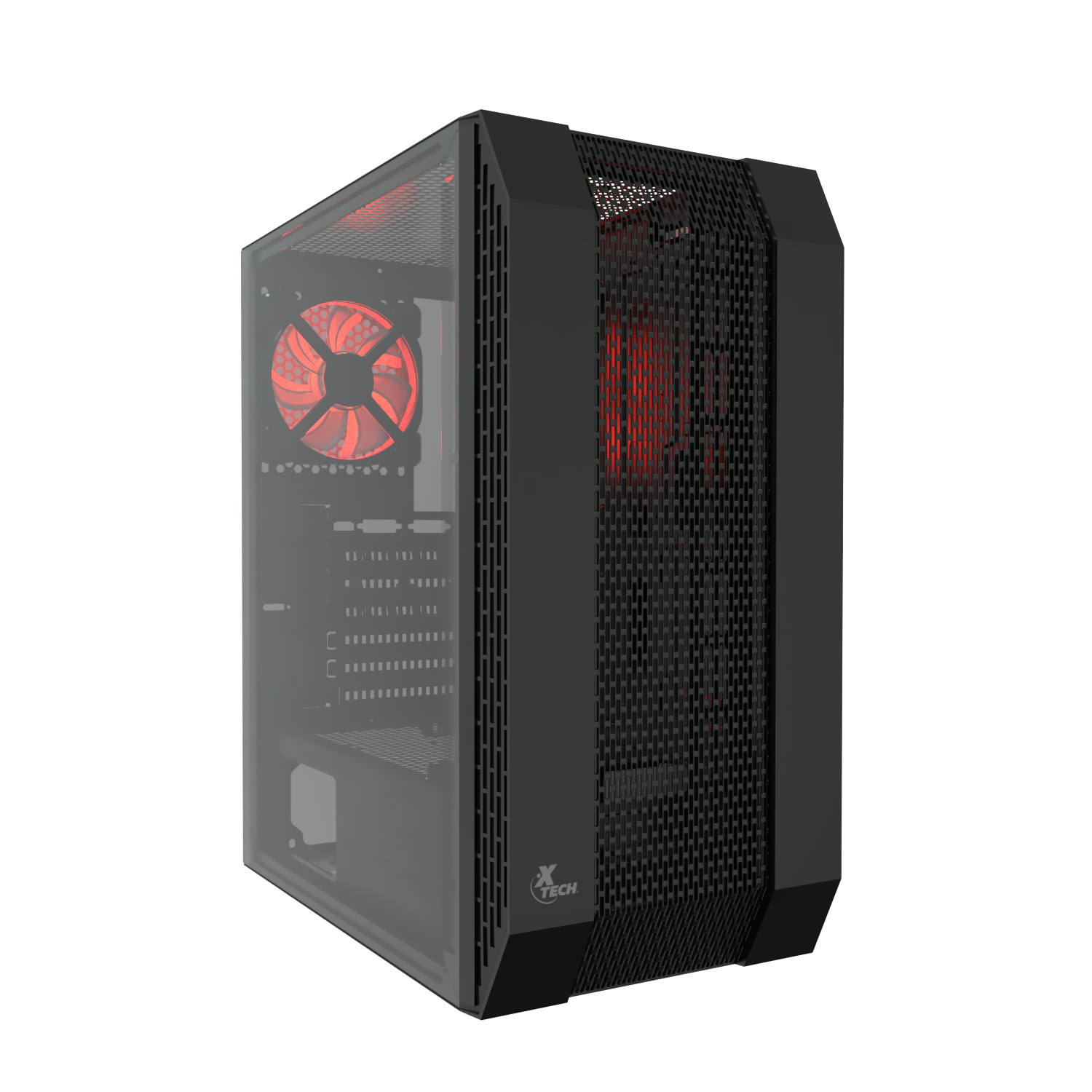 Gabinete Gamer Xtech Deimos Mid Tower ATX/MATX con Ventana Acrílica – Diseño Moderno y Alta Compatibilidad