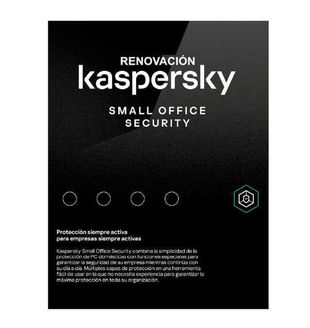 LICENCIA KASPERSKY SMALL OFFICE SECURITY 8 KL4542DPNTS, 20-24 NODOS & MÓVILES, 2 SERVIDORES, 3 AÑOS BASE, PROTECCIÓN INTEGRAL PARA NEGOCIOS