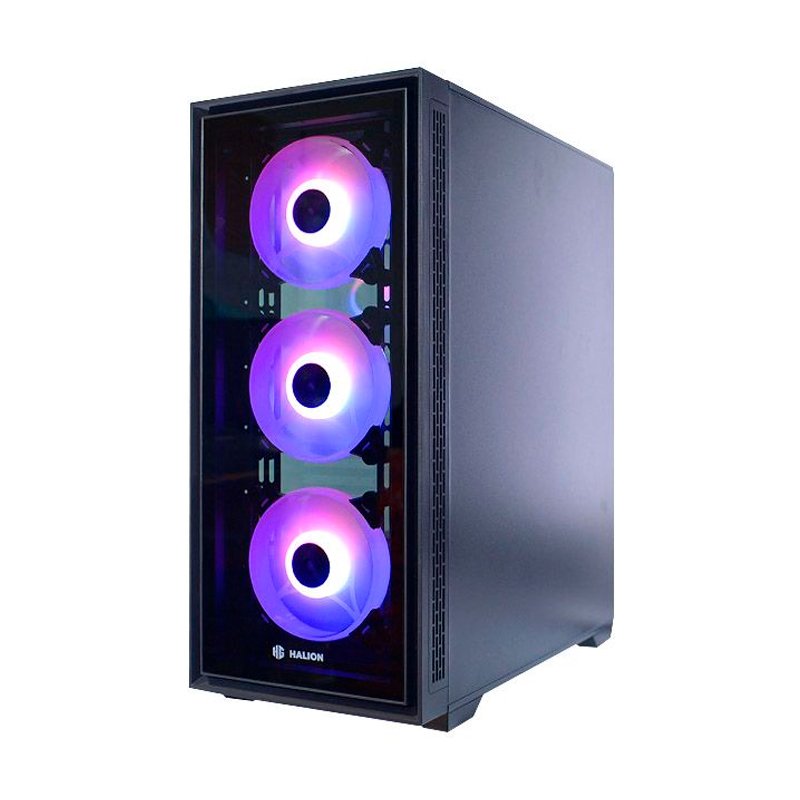 CASE ATX FOXTROT 05 Case sin Fuente 2xUSB 2.0, 1xUSB 3.0, Audio HD, 4x12CM LED ARGB COOLER, VT lateral Medidas: 410 x 210 x 450 mm 2x3.5HDD, 2x2.5SDD interno