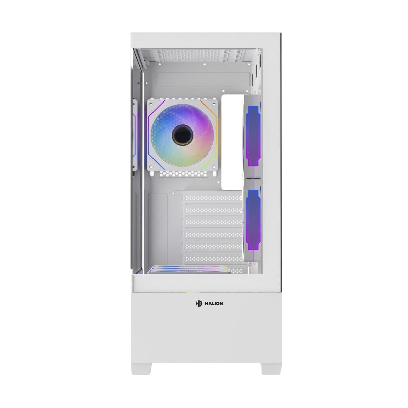 CASE ATX JUPITER K04, Case sin Fuente, 2xUSB 2.0, 1xUSB 3.0, 6X12CM LED ARGB COOLER, VT lateral, Medidas: 420 x 215 x 490 mm, 2x3.5HDD, 3x2.5SDD interno