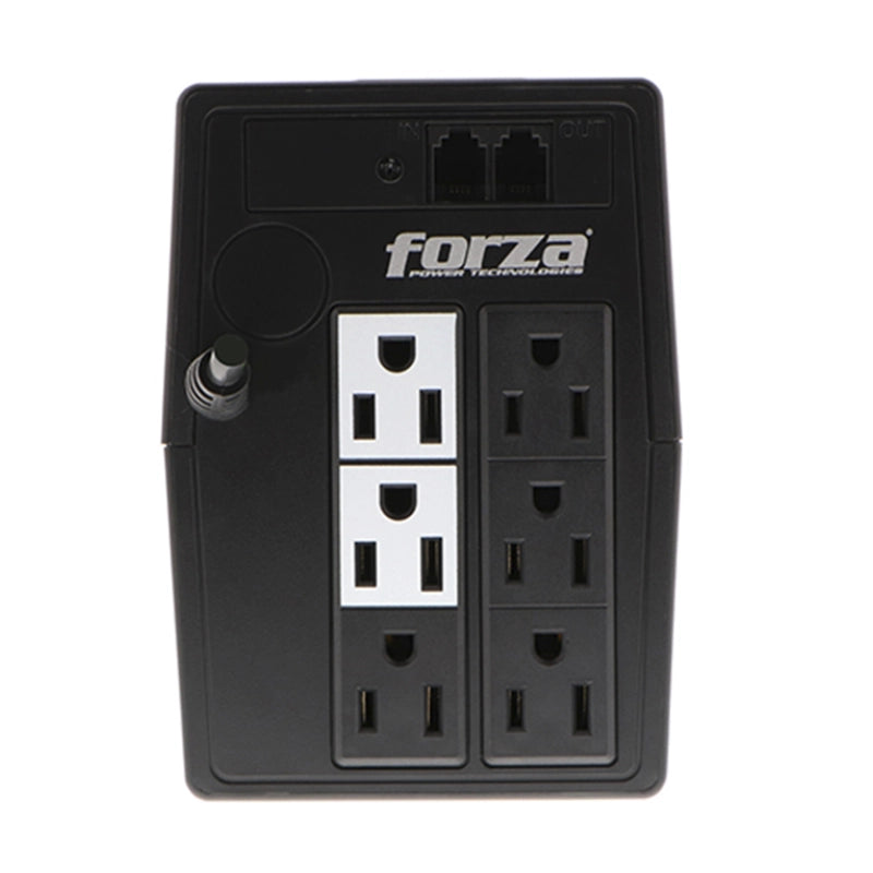 UPS INTERACTIVA NT-512U – 500VA/250W, 6 SALIDAS, INVERSOR INTEGRADO, TORRE COMPACTA, 220V