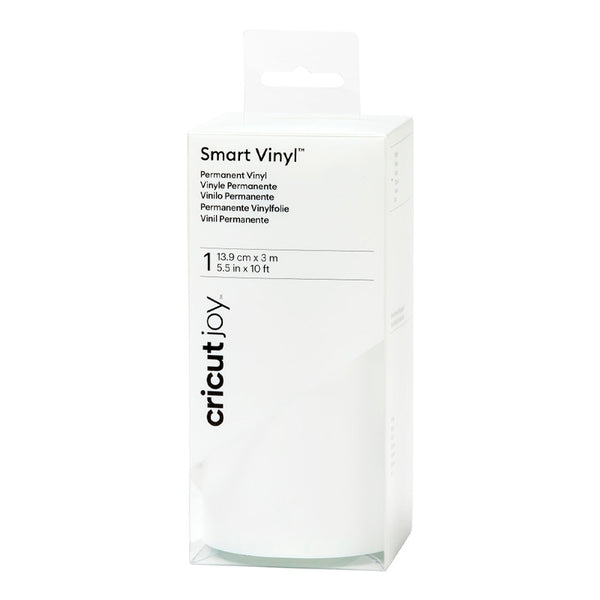 CRICUT | VINILO PERMANENTE SMART | COLOR BLANCO | ROLLO DE MEJOR VALOR 13.9CM X 3M