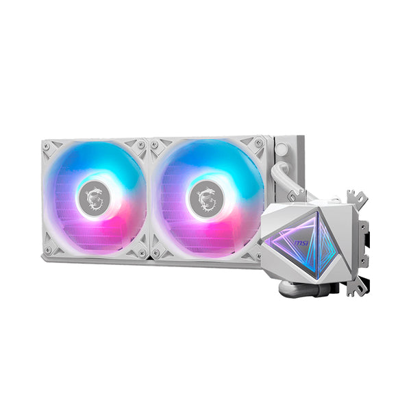 ENFRIADOR LÍQUIDO MSI MAG CORELIQUID I240 WHITE, 240MM, ARGB, COMPATIBLE INTEL/AMD