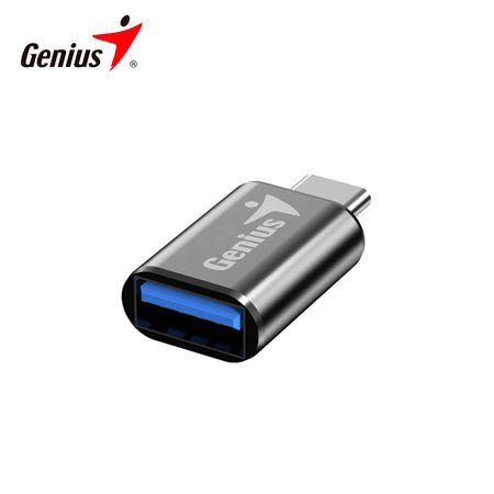 Adaptador Genius ACC - C2A USB - C a USB - A (3.0) – Compacto, Portátil, Velocidad 5 Gb/s, Color Gris Metálico, Ideal para Periféricos y Conexiones Modernas 32590002400 - SMART BUSINESS