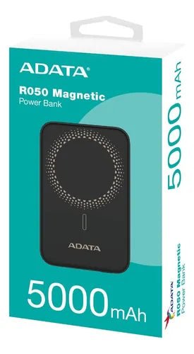 CARGADOR PORTÁTIL ADATA POWER BANK R050 5000MAH CON CARGA INALÁMBRICA, COMPACTO, LIGERO Y COLOR NEGRO IDEAL PARA VIAJES, OFICINA, GAMING Y DISPOSITIVOS MÓVILES de Adata | first_variant_option_1 — Envío inmediato