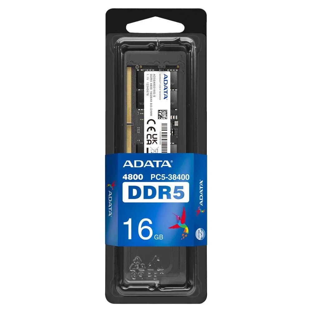 MEMORIA RAM ADATA DDR5, 4800MHZ, 16GB, ON-DIE ECC, SO-DIMM - SMART BUSINESS