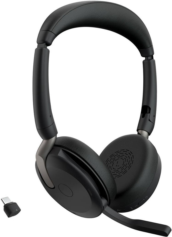 JABRA AURICULARES EVOLVE2 65 FLEX, INALÁMBRICO/ALÁMBRICO, BLUETOOTH, USB-C, NEGRO